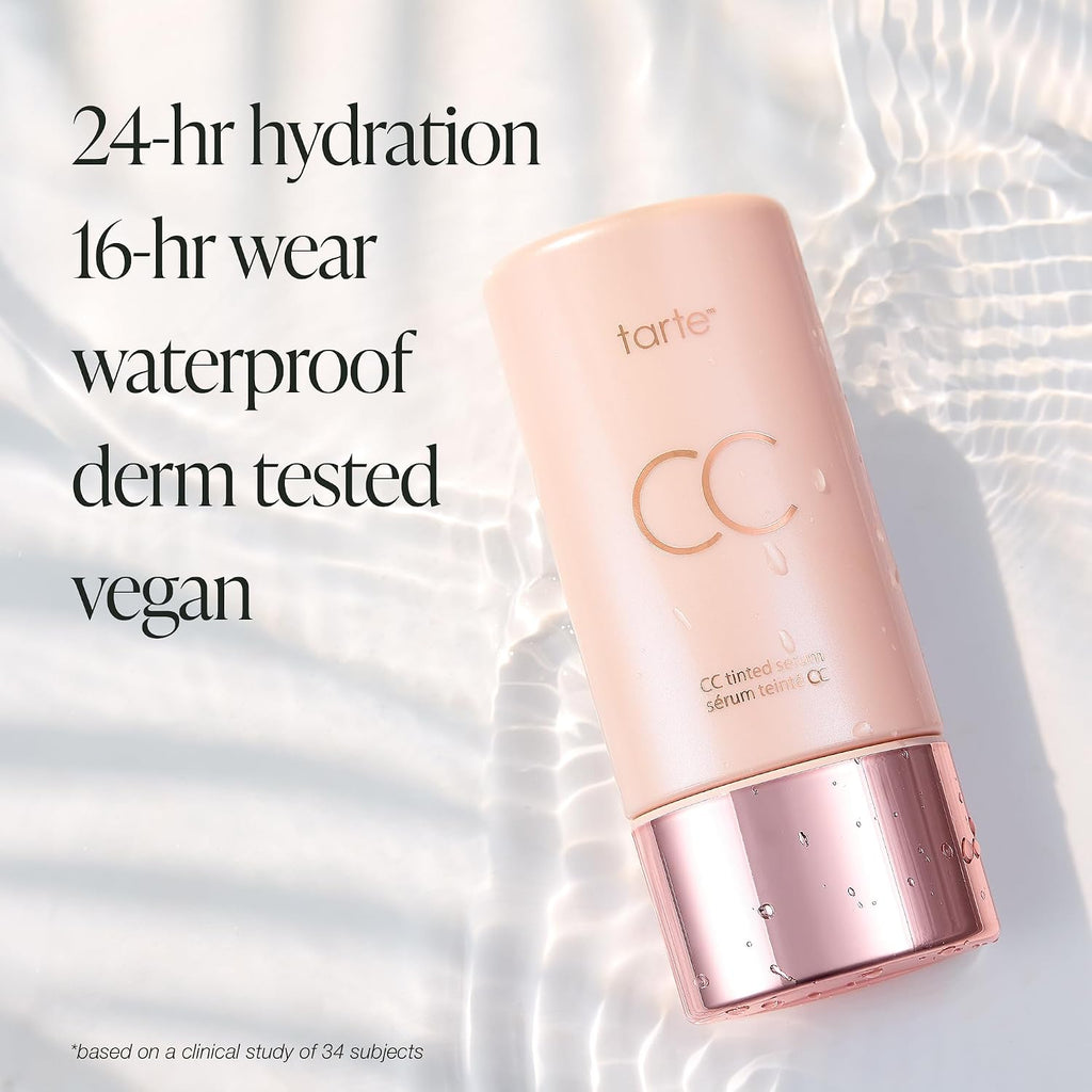 tarte summer skin essentials - CC color-correcting tinted serum + creaseless SPF 30 mineral setting powder
